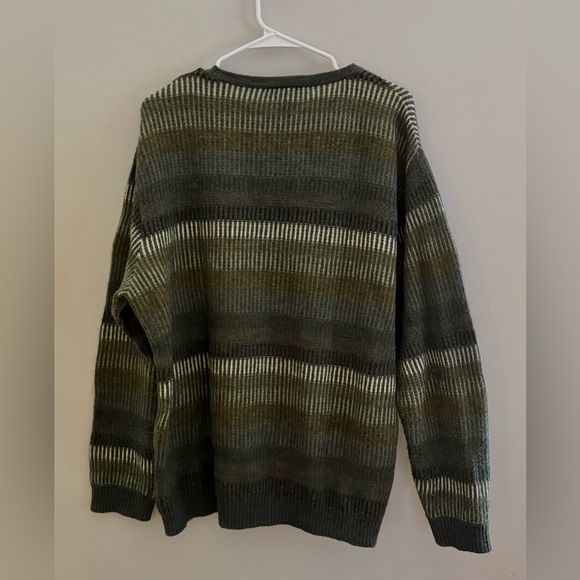 Ermenegildo Zegna Mens Striped Wool Mohair Crew Neck Sweater | Size L/52 - Picture 4 of 5
